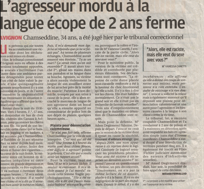 Article de presse